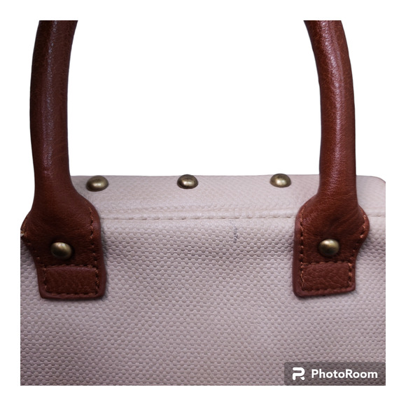 Elegant Cream and Brown Crossbody Bag - Picture 5 of 12